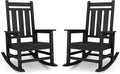KINGYES Oversized Outdoor Rocking Chair Set of 2, All-Weather Patio Rocking by KINGYES