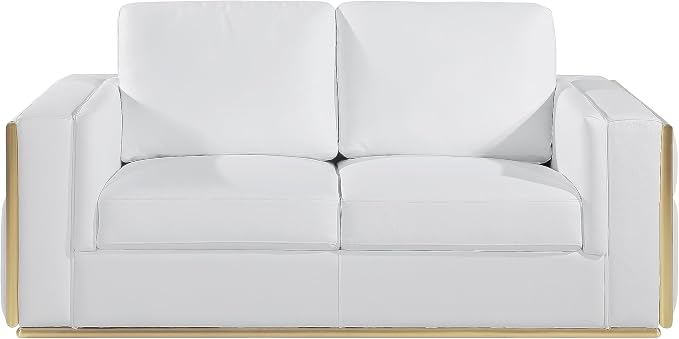 Blackjack Furniture Catania Modern Top Grain Italian Leather Sofa Set - Image 4