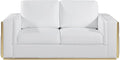 Blackjack Furniture Catania Modern Top Grain Italian Leather Sofa Set by BlackjackFurniture