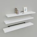 Upassion Floating Shelves for Wall Set of 3, Frame Display White Floating Shelf by Upassion