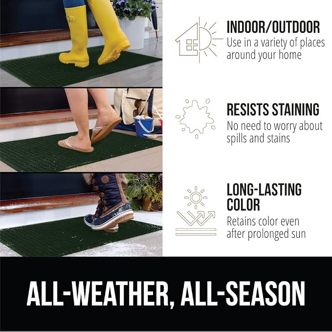 GORILLA GRIP® Ultra Absorbent Front Door Mat Outside Entrance, Traps Dirt and - Image 6