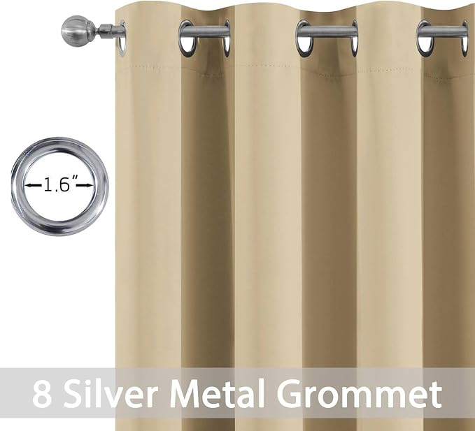 Yakamok Thermal Insulated Grommet Blackout Draperies/Drapes - Image 2