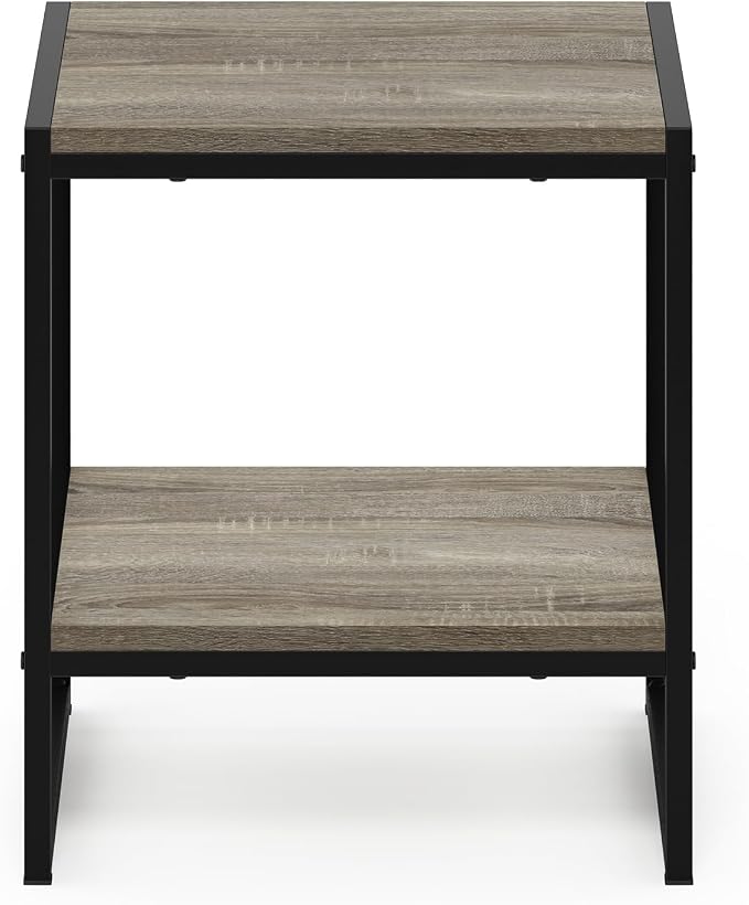 Furinno FM19122GYW Camnus Modern Living 2-Tier End Table, French Oak Grey - Image 7