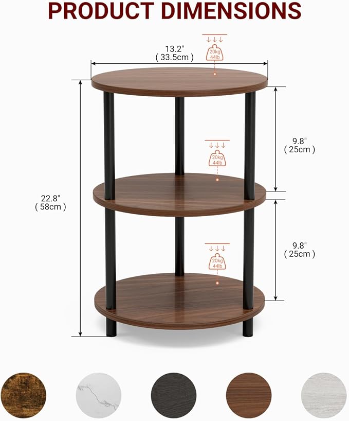 XBurmo Small Round End Table - Image 3