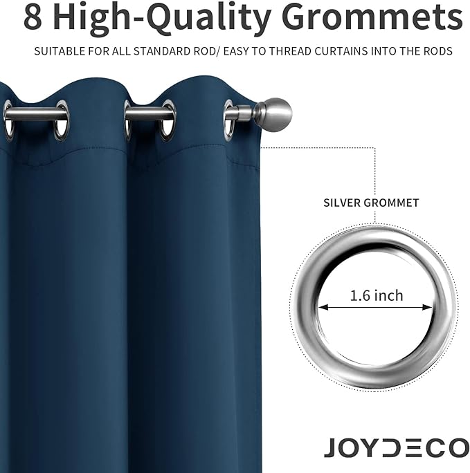 Joydeco Blackout Curtains 95 Inch Length 2 Panels Set, Thermal Insulated Long - Image 5