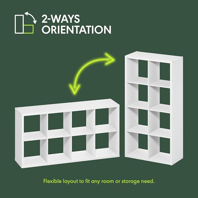 Furinno Cubicle Open Back Decorative Cube Storage Organizer - Image 5