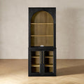 mopio Blake Tall Display Cabinet, Kitchen Buffet Pantry Cupboard, Trophy by MopioInc
