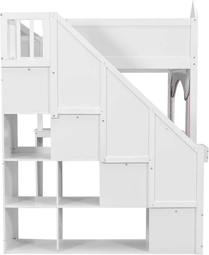 Princess-Themed Castle Loft Bed - Image 9