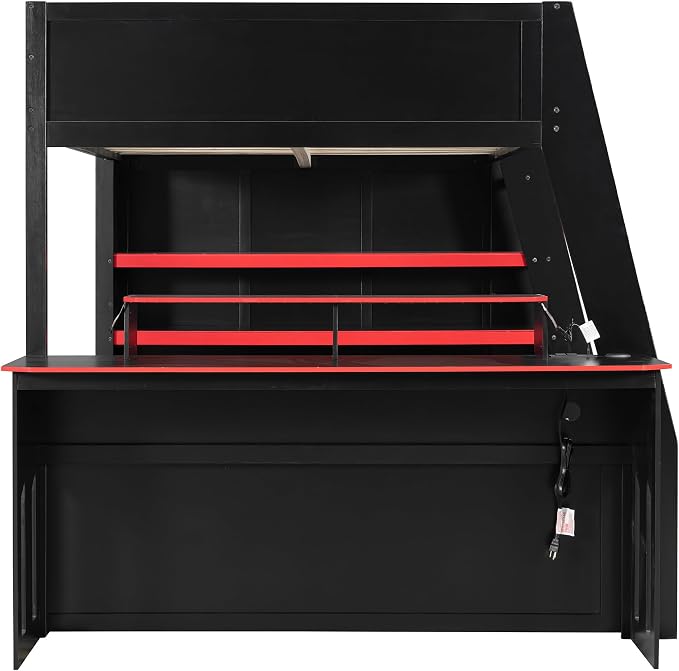 Full Size Wood Esports Loft Bed - Image 9