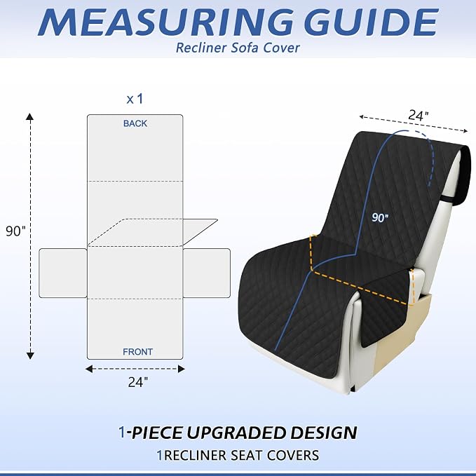 Arfntevss Recliner Sectional Couch Covers 1OO% Waterproof L Shape Sofa Cover - Image 2