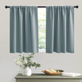 RYB HOME Blackout Privacy Bathroom Window Curtains, Short Thermal Insulated by RYBHOME