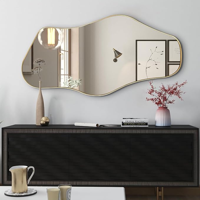 Irregular Wall Mirror, Modern Organic Shaped Mirrors - Image 2