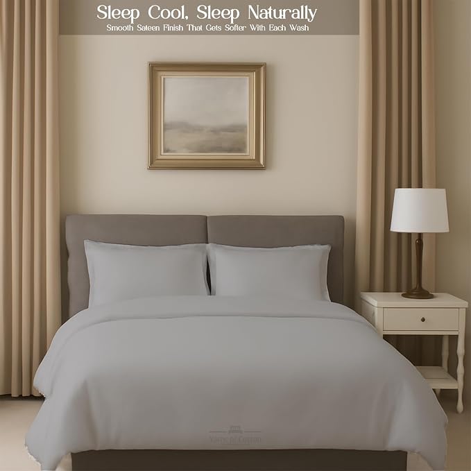 Sleeper Sofa Bed Sheet, 100% Cotton 400 Thread Count, 4 Piece Set, Deep Pocket - Image 7