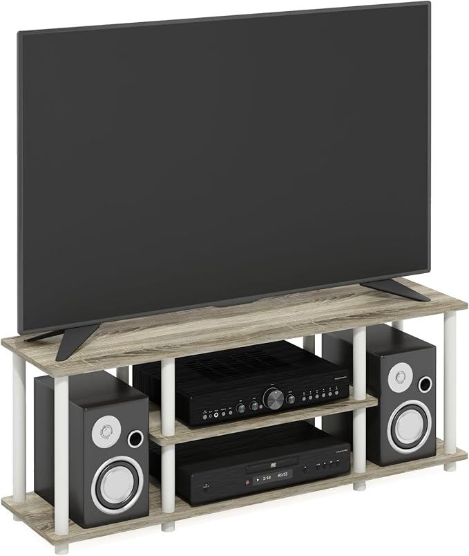 Furinno Turn-N-Tube No Tools 3D 3-Tier Entertainment TV Stand up to 50 inch TV - Image 6