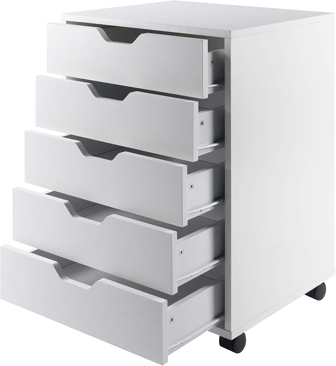 Winsome 10519 Halifax 5-Drawer Composite Wood Cabinet - Image 7