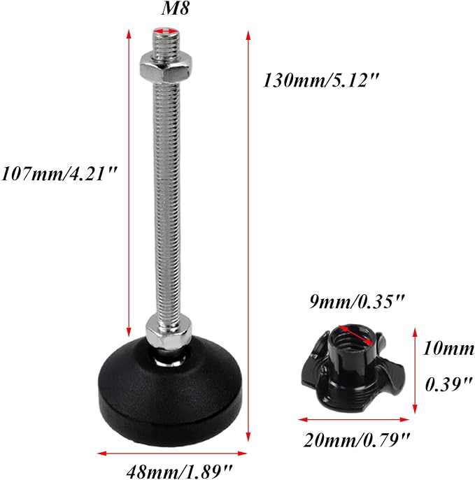 Antrader Adjustable Leveling Feet - Image 2