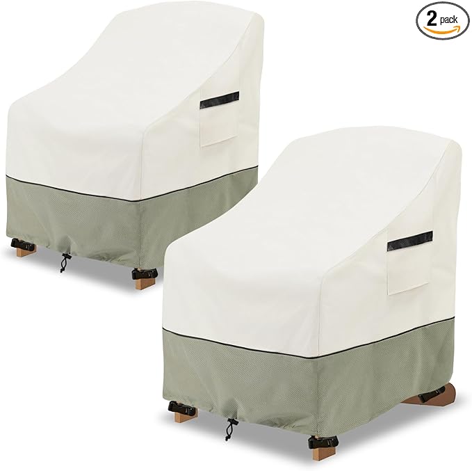 Patio Adirondack Chair Cover 2 Pack, Waterproof Heavy Duty Outdoor Chair Covers by LSongSKY