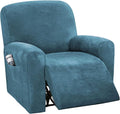 H.VERSAILTEX Velvet Stretch Recliner Couch Covers 4-Pieces Style Recliner Chair by HVERSAILTEX