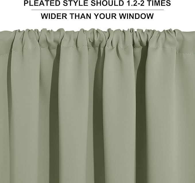 RYB HOME Blackout Curtains for Bedroom 84 inches Long 2 Panels Set, Privacy - Image 9