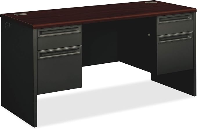 HON 38852NS 38000 Series 60 by 24 by 29-1/2-Inch Kneespace Credenza, Charcoal by HON