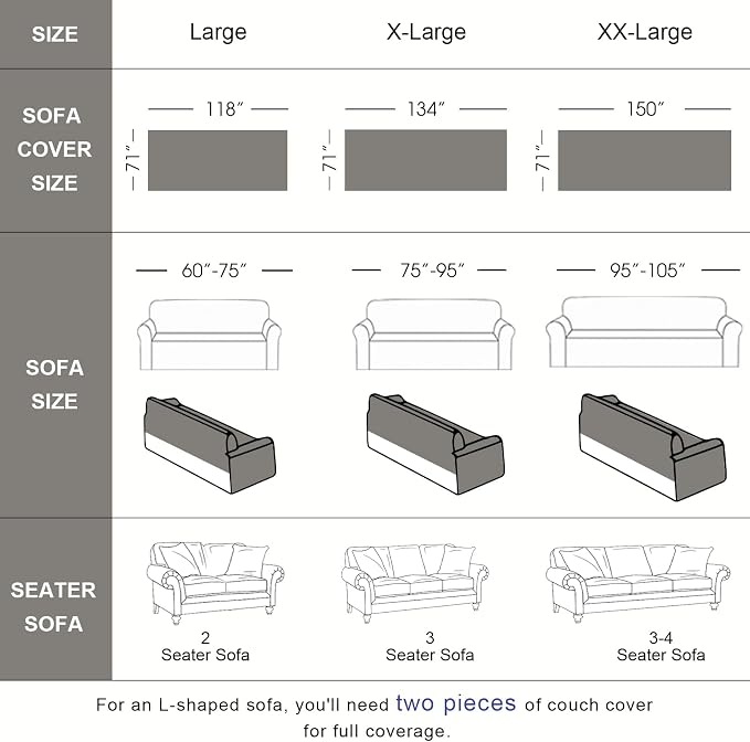 VClife Floral Couch Cover Vintage Rustic Creamy White Sofa Cover - Image 2