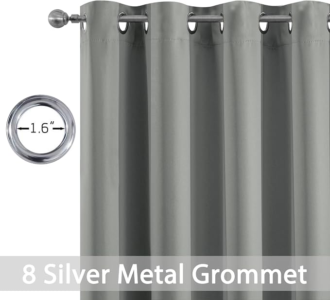 Yakamok Dove Grey Room Darking 90 Inch Length 2 Panel Sets - Image 2