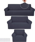 Peryiter 3 Pcs Couch and Loveseat Covers Set Sofa Cover by Peryiter