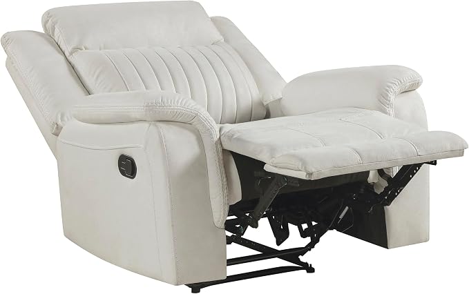 Lexicon Manual Recliner Chair, Polished Microfiber Reclining Sofa Chair - Image 12