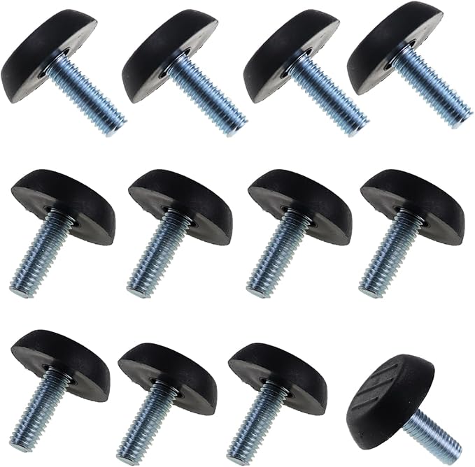 M6 Adjustable Furniture Levelers Table Feet Screw in Threaded, Screw on Chair by Unknown