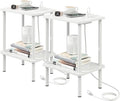 Apicizon 2 Tier End Table Set of 2, Small Side Table by APICIZON