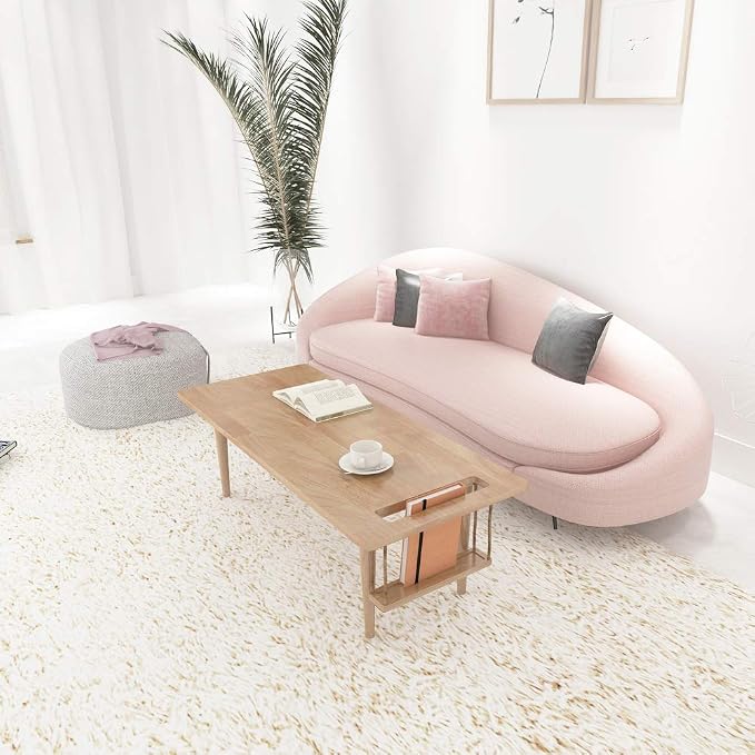 WoodShine Mid Century Modern Mini-Swing Wooden Coffee/Tea Table, Japanese - Image 8