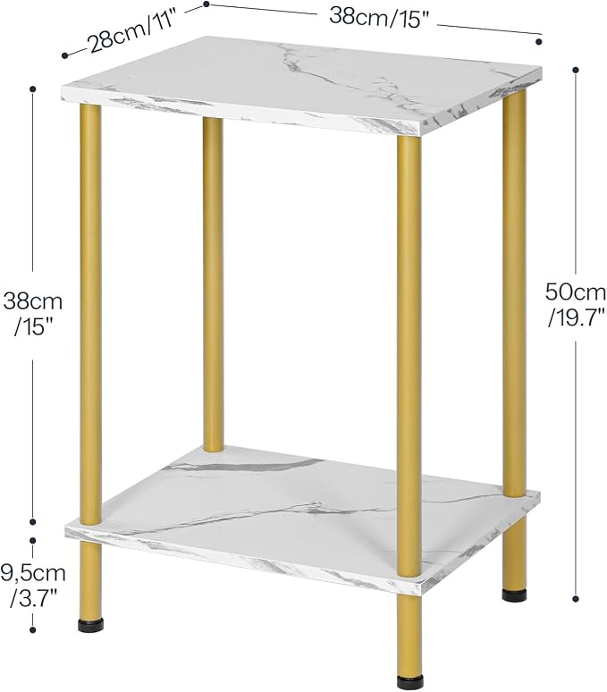 HOOBRO End Tables Set of 2, Small Side Table, Nightstand - Image 3