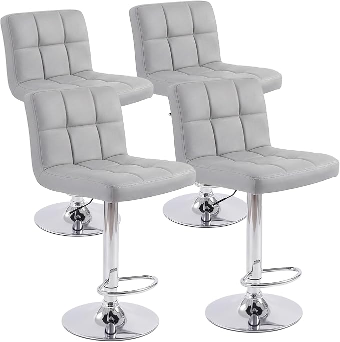 DUMOS Bar Stools Set, 24 inch Counter Height Bar Stools, Upholstered Modern by DumosLifestyle