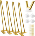 SMARTSTANDARD 16 Inch Hairpin Furniture Legs, 3/8'' Rods Metal Home DIY Projects by SMARTSTANDARD