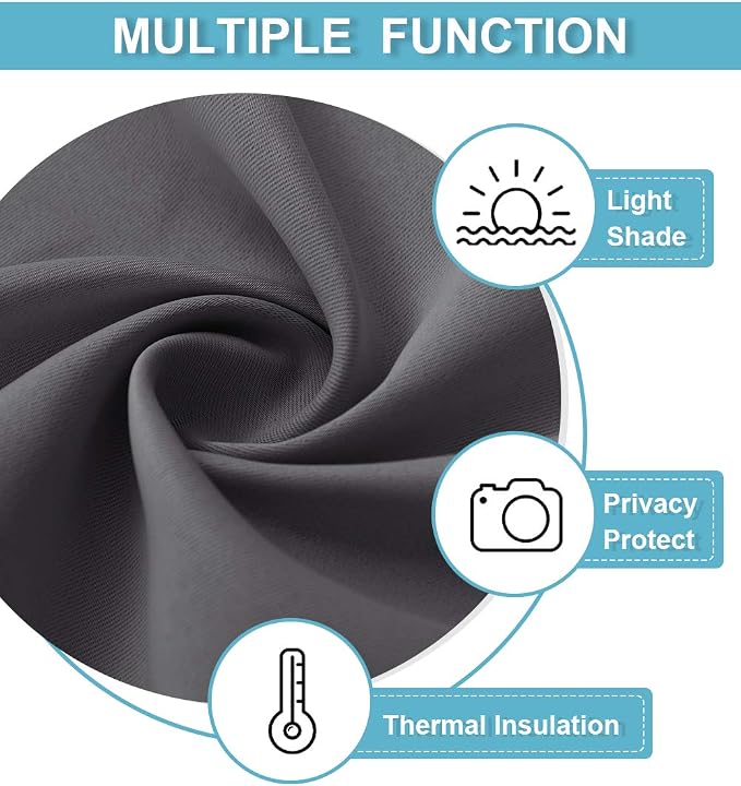 RYB HOME Extra Wide Blackout Curtains - Image 2