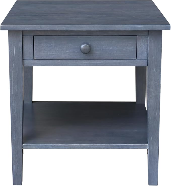 IC INTERNATIONAL CONCEPTS Spencer Gray Wood End Table - Image 4