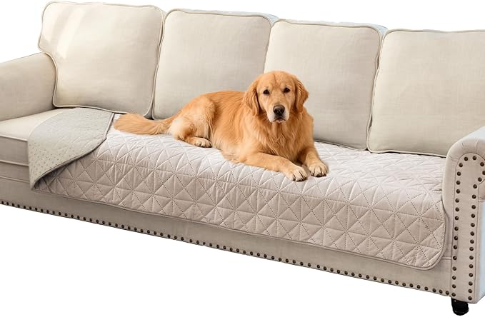 Ameritex Sofa Cover Waterproof for Seats Couch Cover for Dogs Pet Couch Cover - Image 5