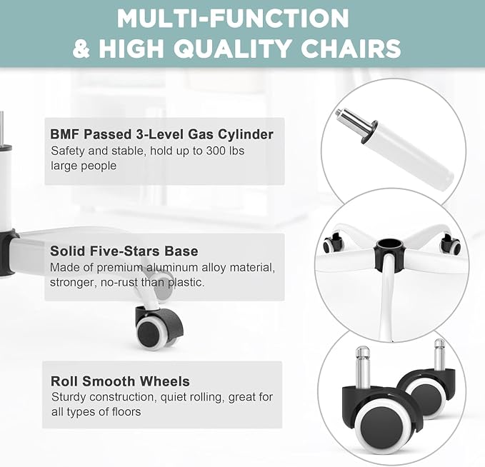 Mimoglad Office Chair, High Back Ergonomic Desk Chair - Image 5