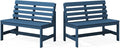 SERWALL Outdoor Bench, All Weather HDPE Outdoor Benches, 2-Person Armless Porch by SERWALL