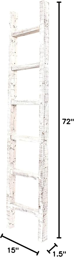 BARNWOODUSA Rustic Decorative Ladder - Image 4