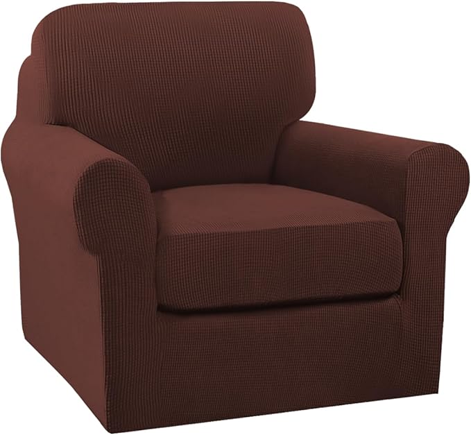 Turquoize 2 Piece Chair Covers Armchair Slipcovers by Turquoize
