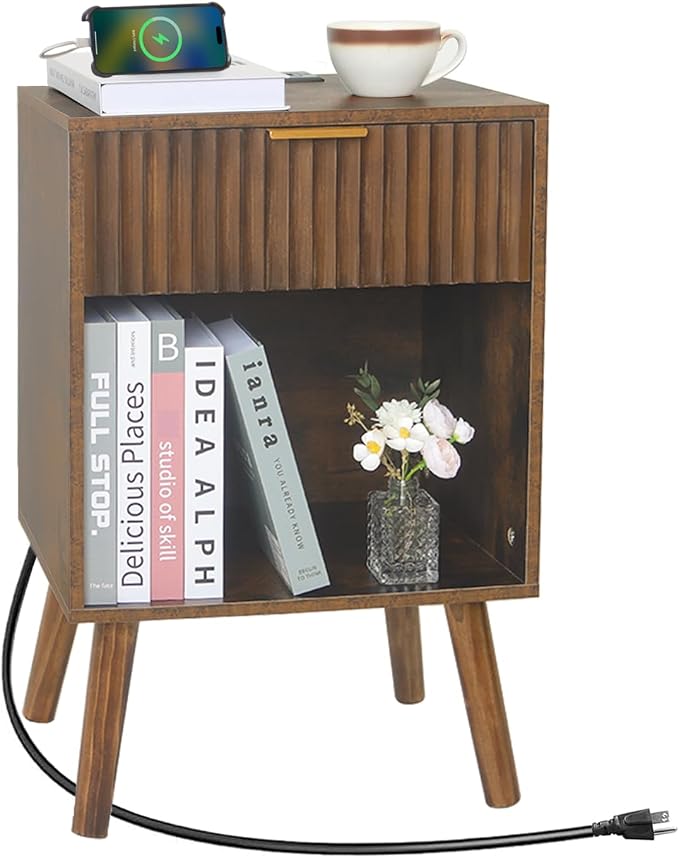 Fultyle Mid Century Modern Nightstand by Fultyle
