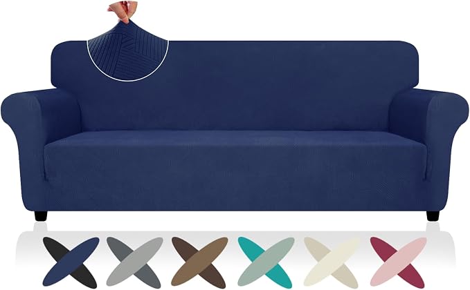 ZNSAYOTX Oversized Super Stretch Couch Cover, New Striped Sofa Covers by ZNSAYOTX