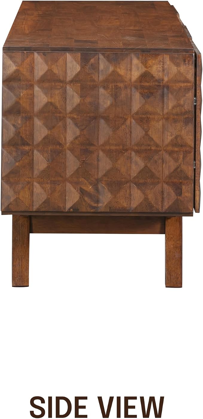 NTC Sapa Mid-Century Modern Solid Wood TV Stand 4-Door Media Console - Image 9