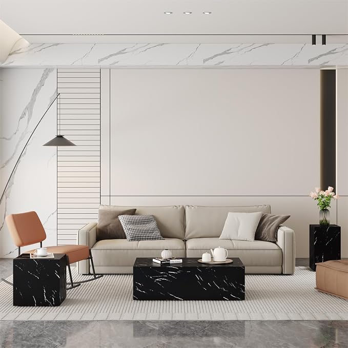 Coffee Table Set for 3, Living Room Table Set, Modern Coffee Table Set - Image 7