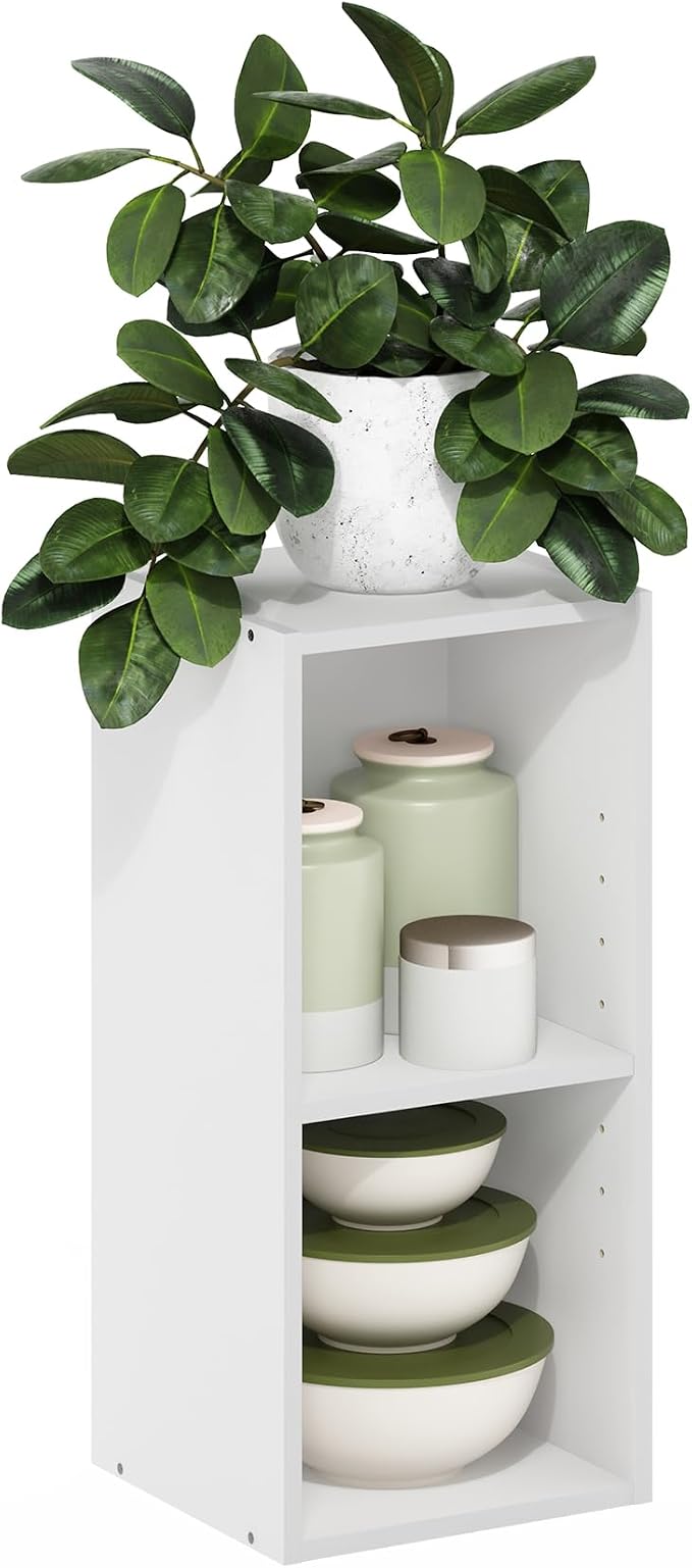 Furinno Fulda Book Shelf, 2-Tier Narrow Bookshelf, Bookcase by Furinno-FitsYourSpaceFitsYourBudget