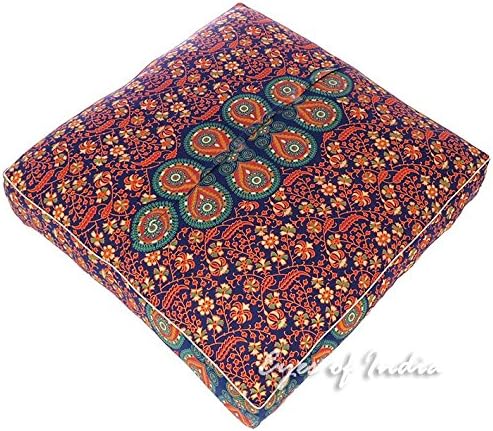 Mandala Floor Pillow Cover Meditation Cushion Seating Throw Hippie Round - Image 9