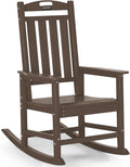 Outdoor Adirondack Rocking Chairs All-Weather HDPE Patio Rocker Chair by ABCPATIO