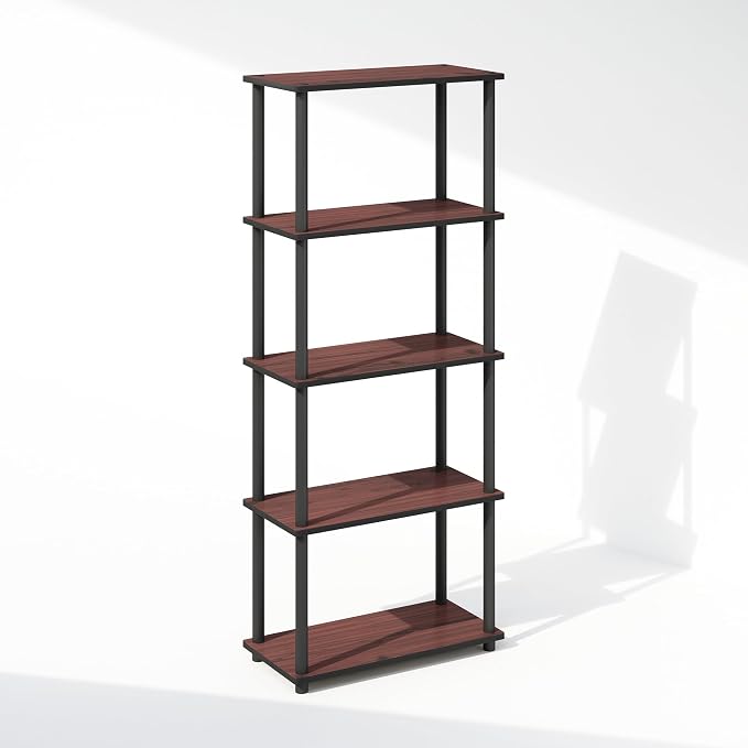 Furinno Turn-N-Tube Book Shelf, 5-Tier Bookshelf, Bookcase - Image 4