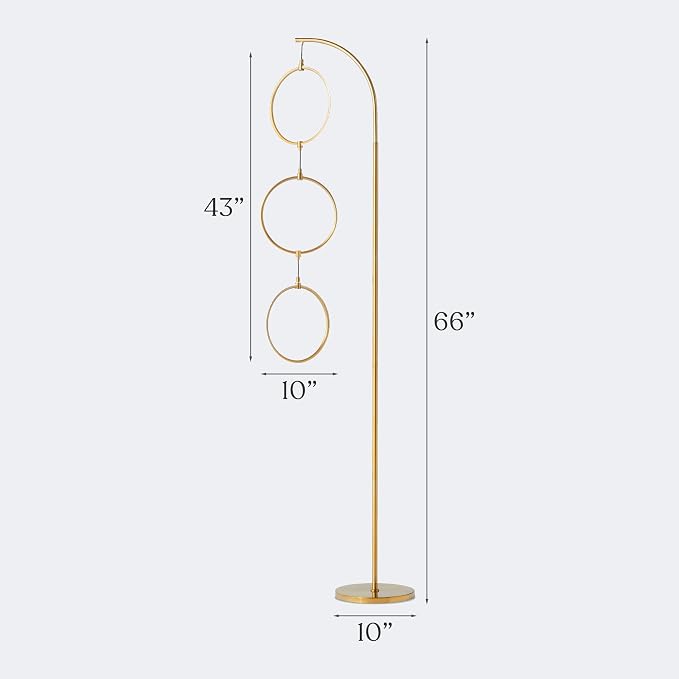 Brightech Nova 74 in. Antique Brass Industrial 3-Light LED Energy Efficient - Image 7